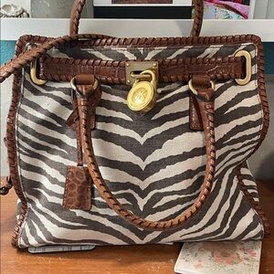 Michael Kors Zebra Print Tote Bag